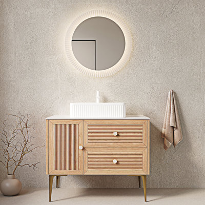 Meuble-lavabo autoportant avec lavabo