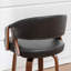 Tabouret de comptoir pivotant en similicuir Providence-128799124