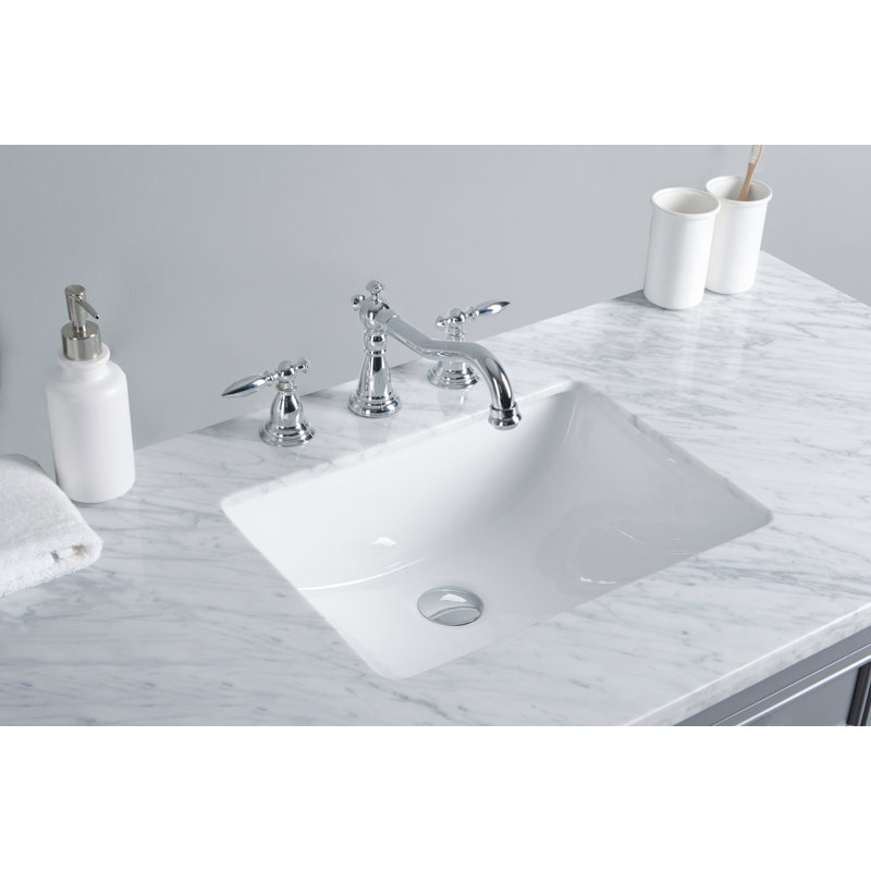 Ensemble de meuble-lavabo simple 48 po Abram, gris