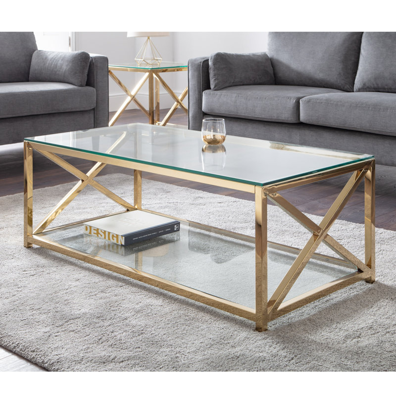 Trueblood Coffee Table, Gold