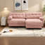 Canapé modulaire à assise profonde, canapé en forme de L moderne pour la maison