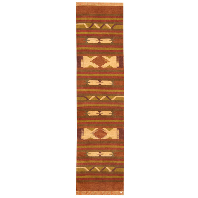 Barkhamsted Wool Striped Indoor Rug, Runner 2'6" x 10'