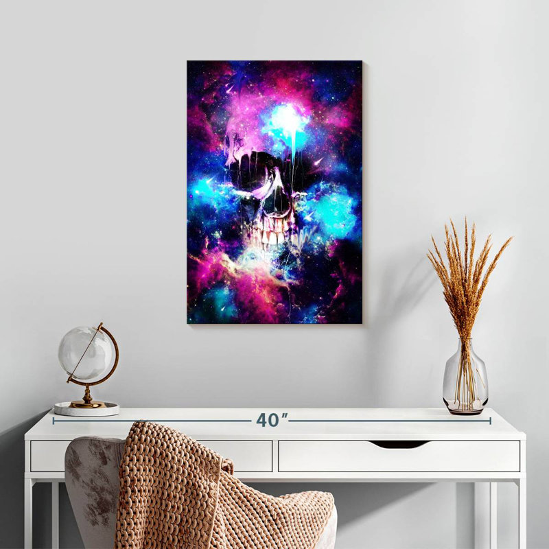 Kerner Space Skull I, 24" H x 16" W