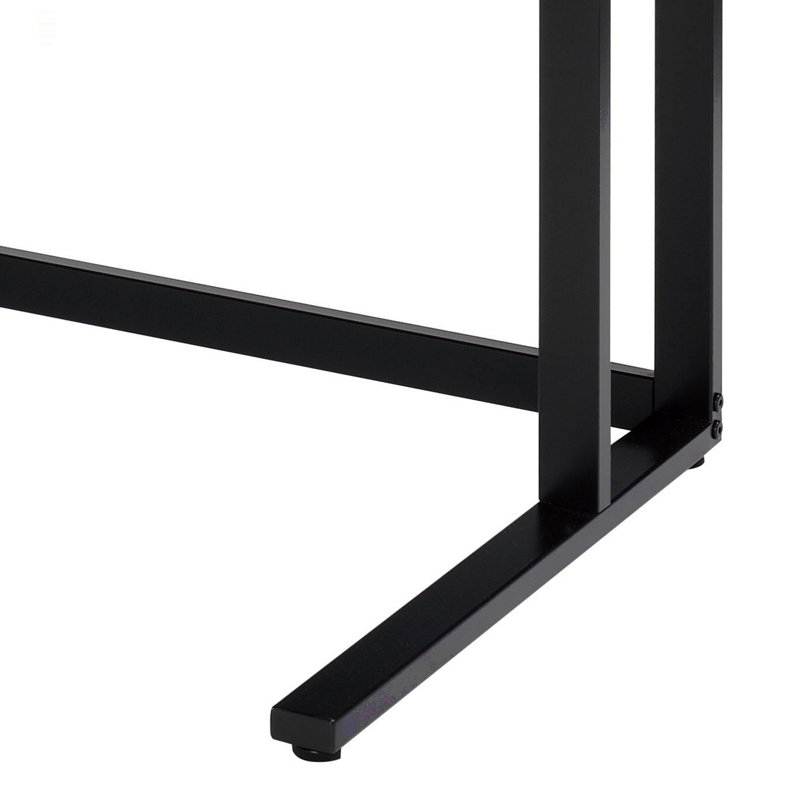 Bureau d'écriture Tyrese & Finish avec USB, Noir