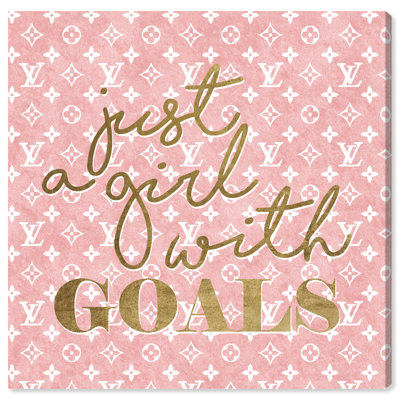 «Fashion and Glam Girl With Goals Fashion», impression sur toile