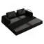 Canapé-lit convertible avec coussin cylindrique - Coussin pliant en velours côtelé pour une utilisation polyvalente dans le salon, la chambre à coucher et le studio-2474884