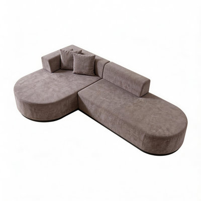 Modern Contemporary 107.09" Corduroy Foam Sofa