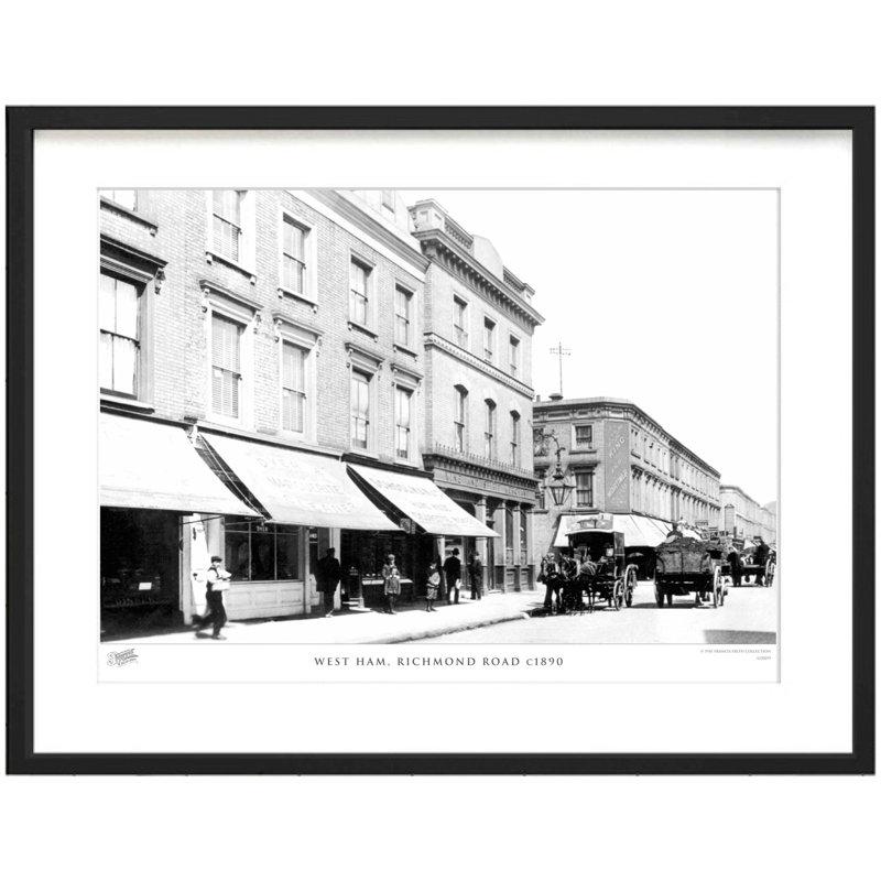 West Ham, Richmond Road C1890 by Francis Frith - Single Picture Frame Print, 60cm H x 80cm W x 2.3cm D