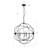 5-Light 28" Wide Orbiting Spheres Global Metal Interwine Chandelier-1625552496