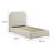 Keynote Upholstered Fabric Curved Platform Bed-101181368-101181369