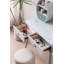 Coiffeuse simple avec tabouret et miroir