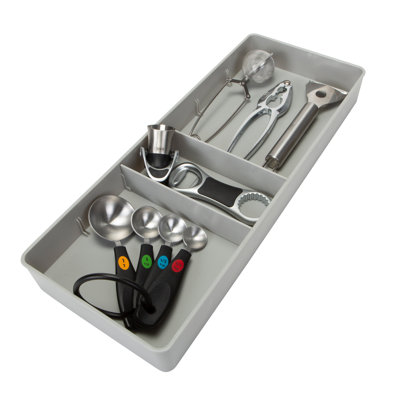 Rangement de tiroir pour ustensiles et ustensiles de cuisine H 1,77 po x l 5,71 po x P 15,75 po