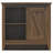 Alton Nightstand with Sliding Barn Door and 4 Shelves-537654132
