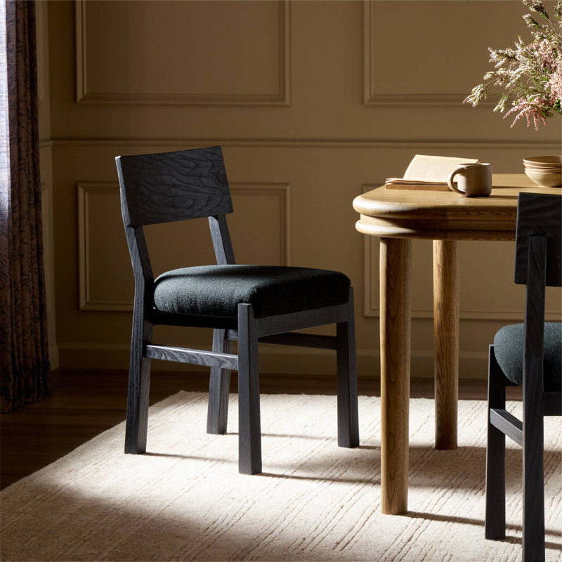 Lewiston Upholstered Dining Chair, Macerata Black