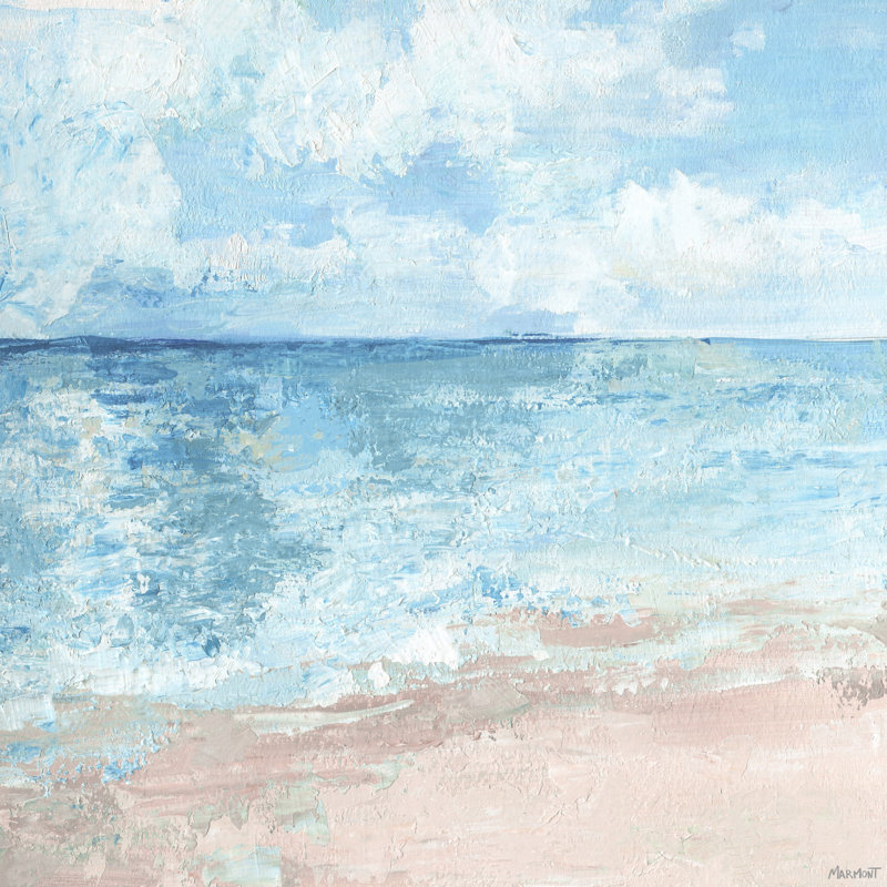 « as free as the ocean », reproduction d’art sur toile tendue, H 18 po x l 18 po x P 1,5 po