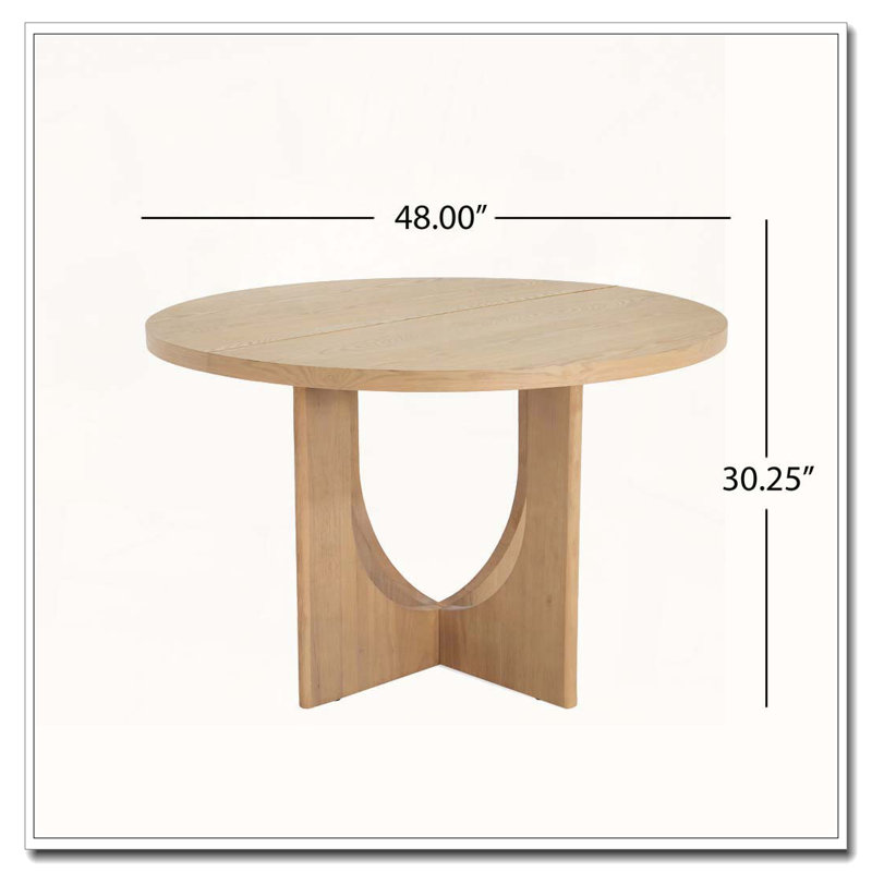Table de salle à manger 48 ", Naturel