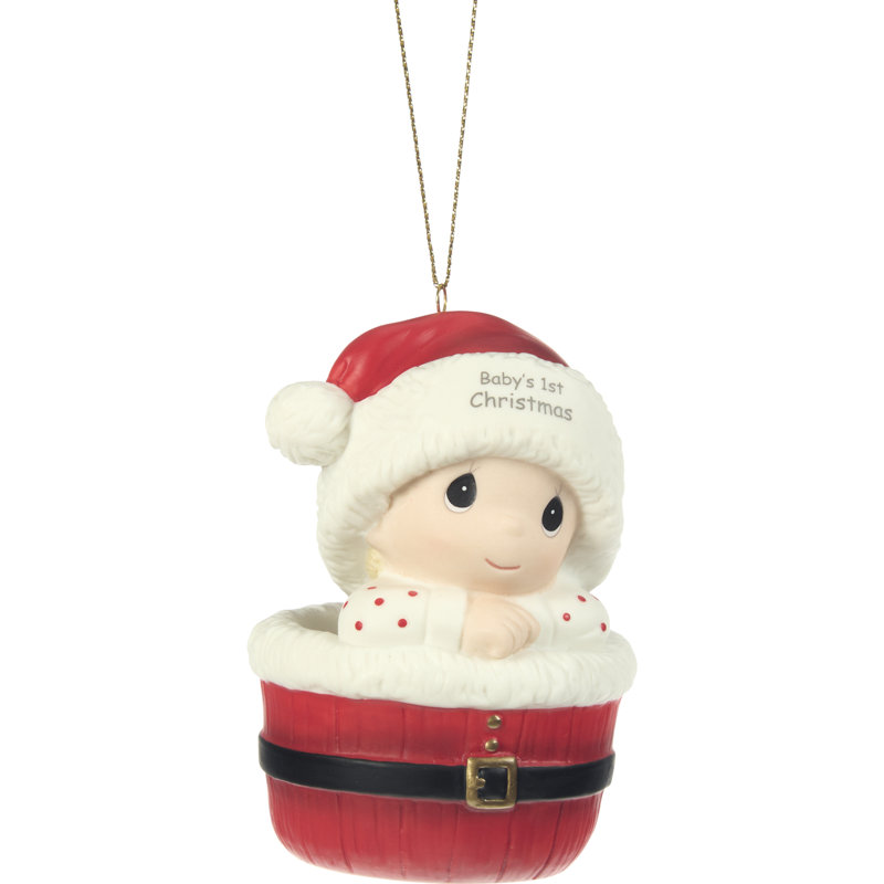 Premier ornement de Noël pour bébé Precious Moments 3,35 po