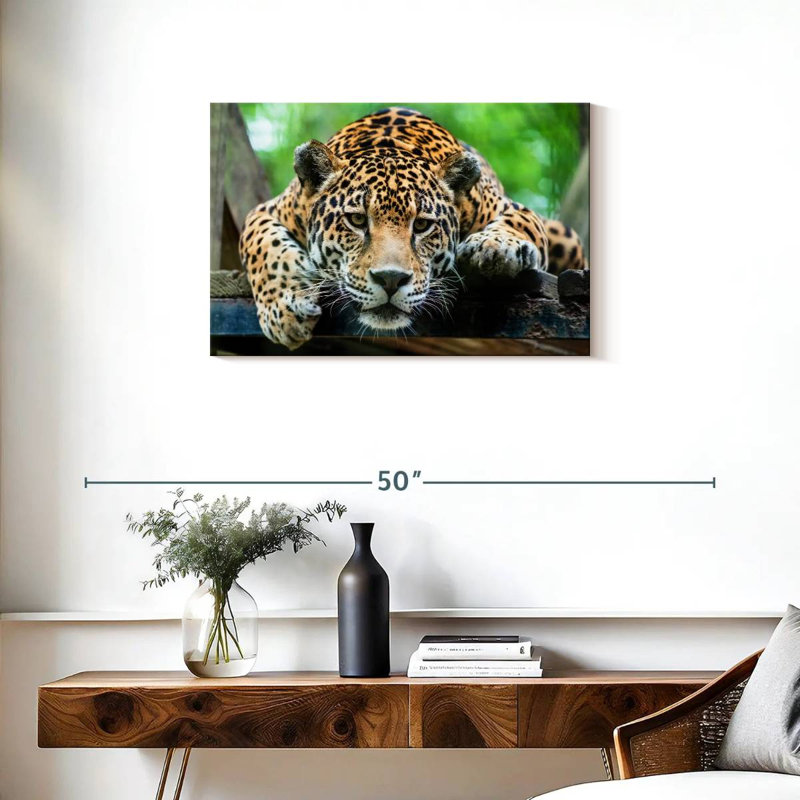 Crowle Lazy Leopard, 20" H x 30" W
