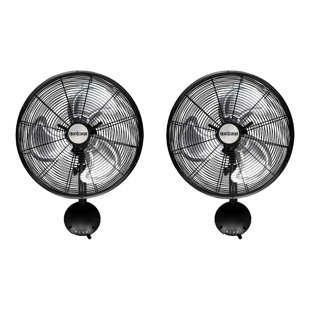 Ventilateur mural oscillant mural 20,5 po Hurricane (Ensemble de 2)