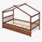 Annais Wooden House Bed with Trundle-958705455-958705448