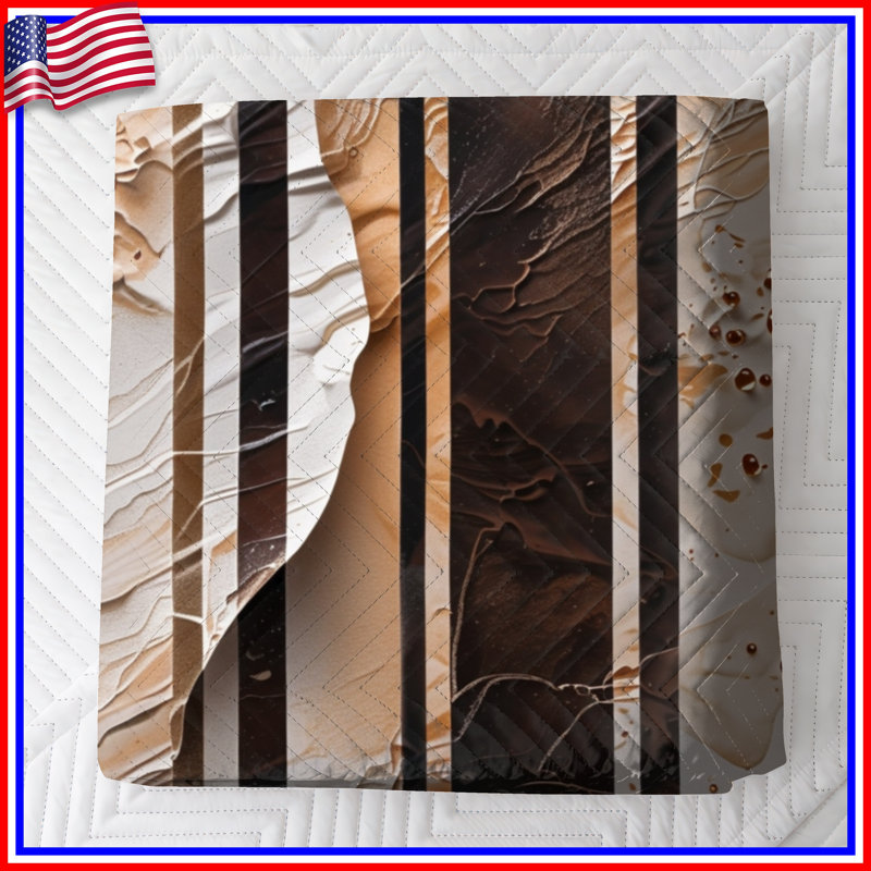 Textured Vertical Stripes Quilted Bedspread All Sizes, Twin