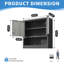 Metal Wall-Mounted Tool Storage Cabinet With Locking Door And 1 Shelf