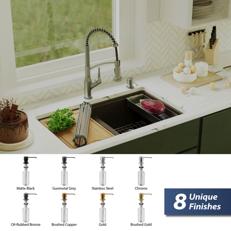 Karran Soap/Lotion Dispenser, Stainless Steel