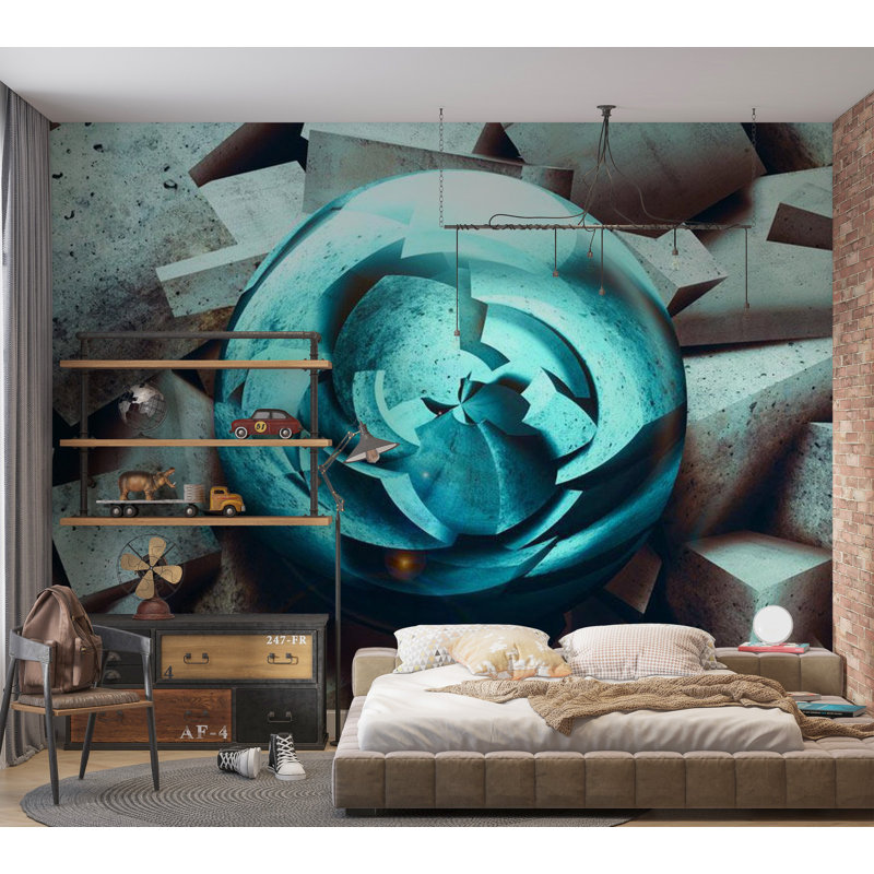 Araneli Floral Wall Mural, 110" L x 157" W