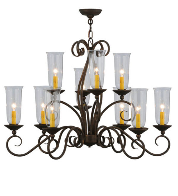 Wallis 10 - Light Dimmable Tiered Chandelier, Cameo Premium, Tuscan Alabaster