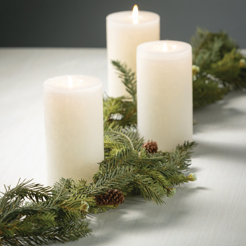 Artificial Frosted Arborvitae Garland, 72" L