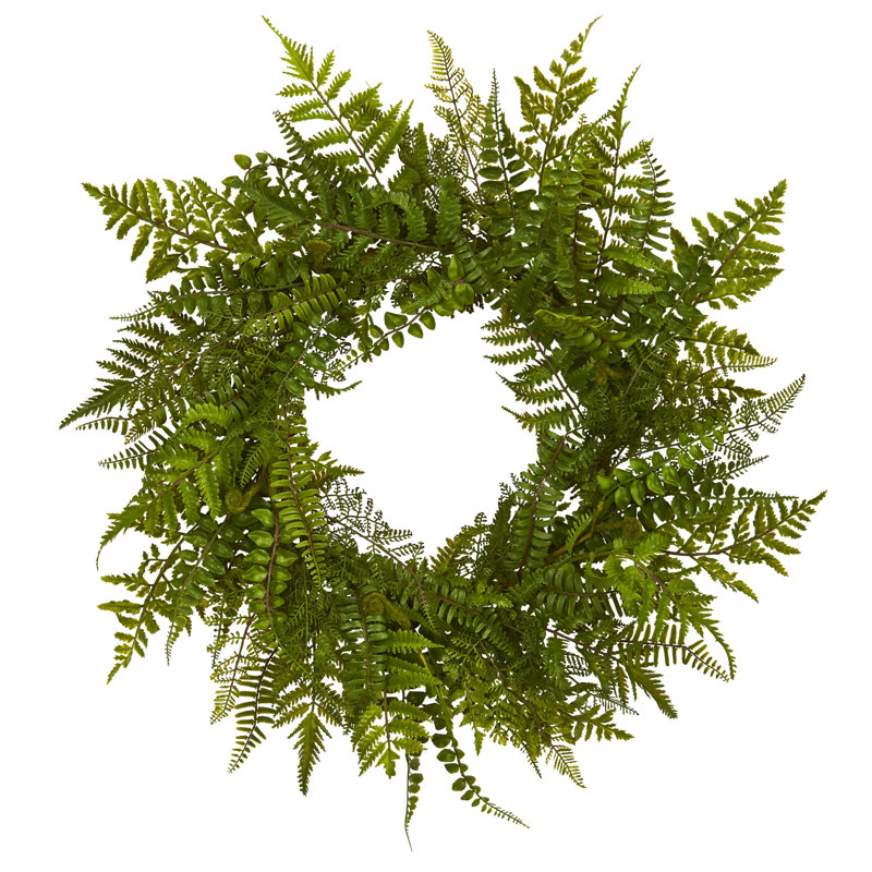 Faux Fern Plastic 24'' Wreath