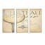 «French Chateau White Wine II - French Country», ensemble d'art mural sur toile encadré
