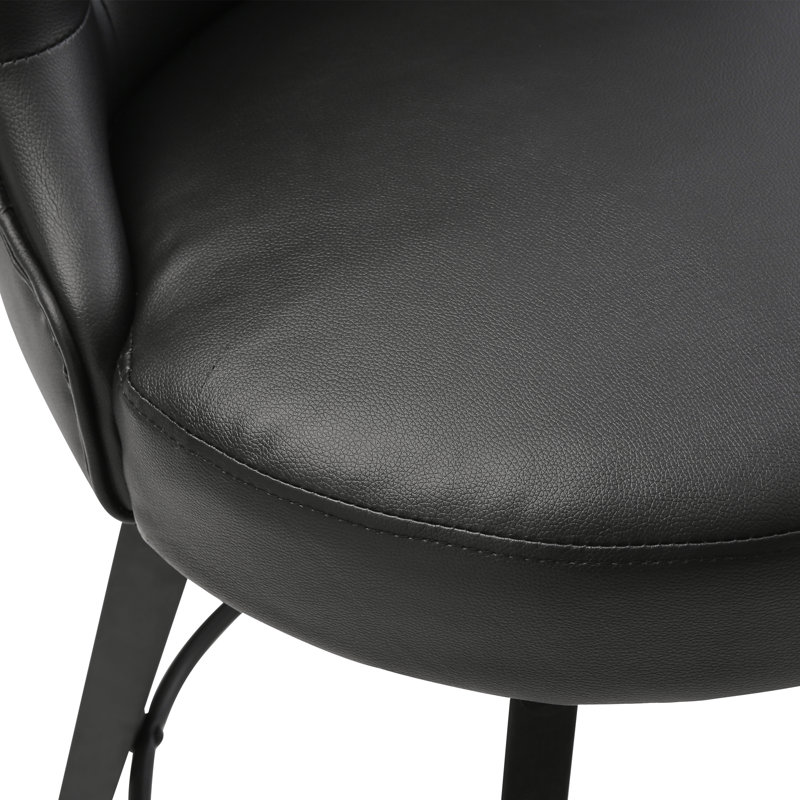 Tabouret de comptoir pivotant 26,7 po Arleine, Noir