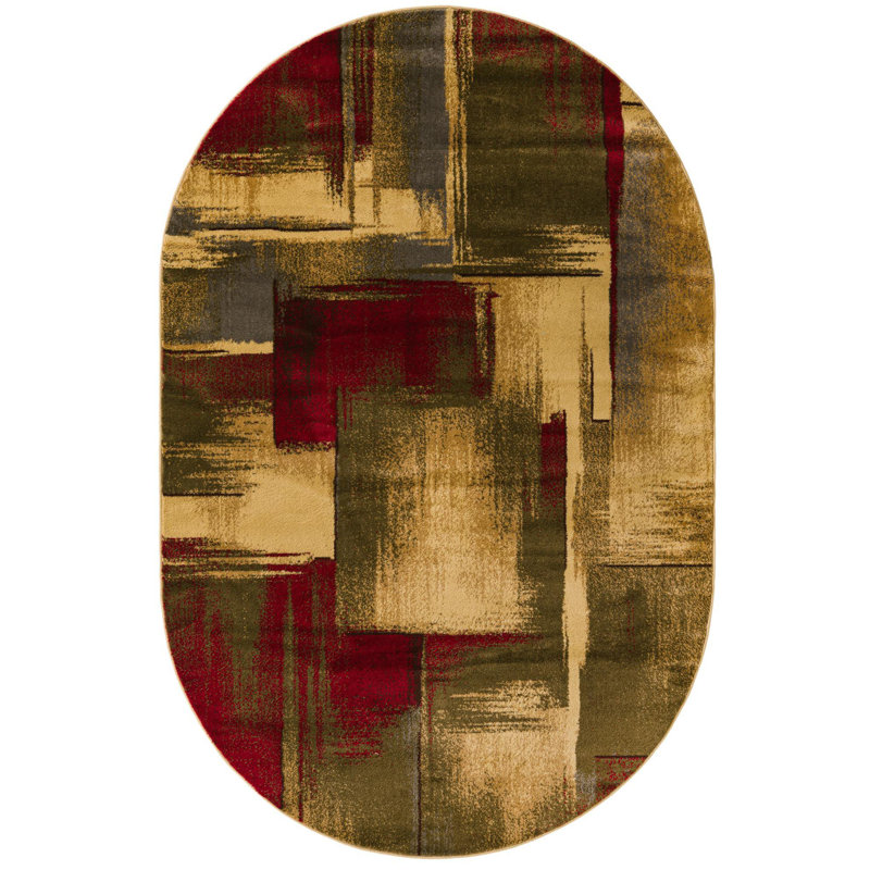 Trejo Indoor Rug, Oval 5'3" x 8'