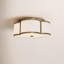 Plafonnier 3 lumières Meridian en laiton naturel-125425001-125424997