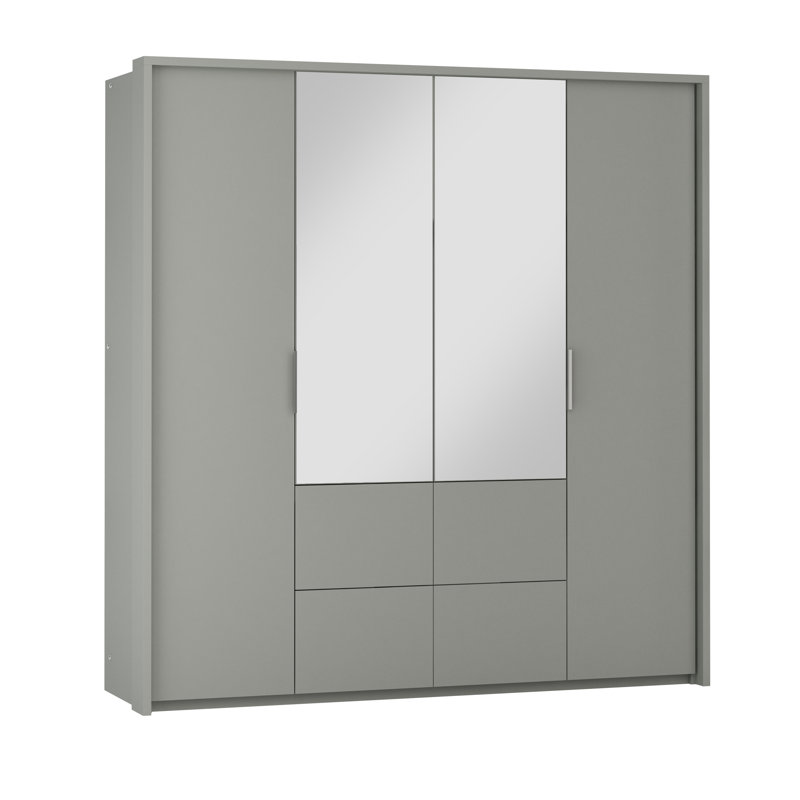 Manufactured Wood Wardrobe, Platinum