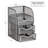 Mind Reader Desktop Accessory Storage, Paper Binder Clip Basket, Workspace, Office, Metal Mesh, 4.75"L x 5"W x 8"H-102346476