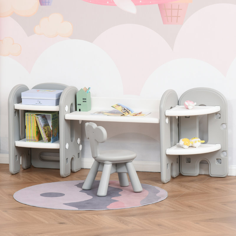 Ensemble de table et de chaises pour enfants Oberlander, gris