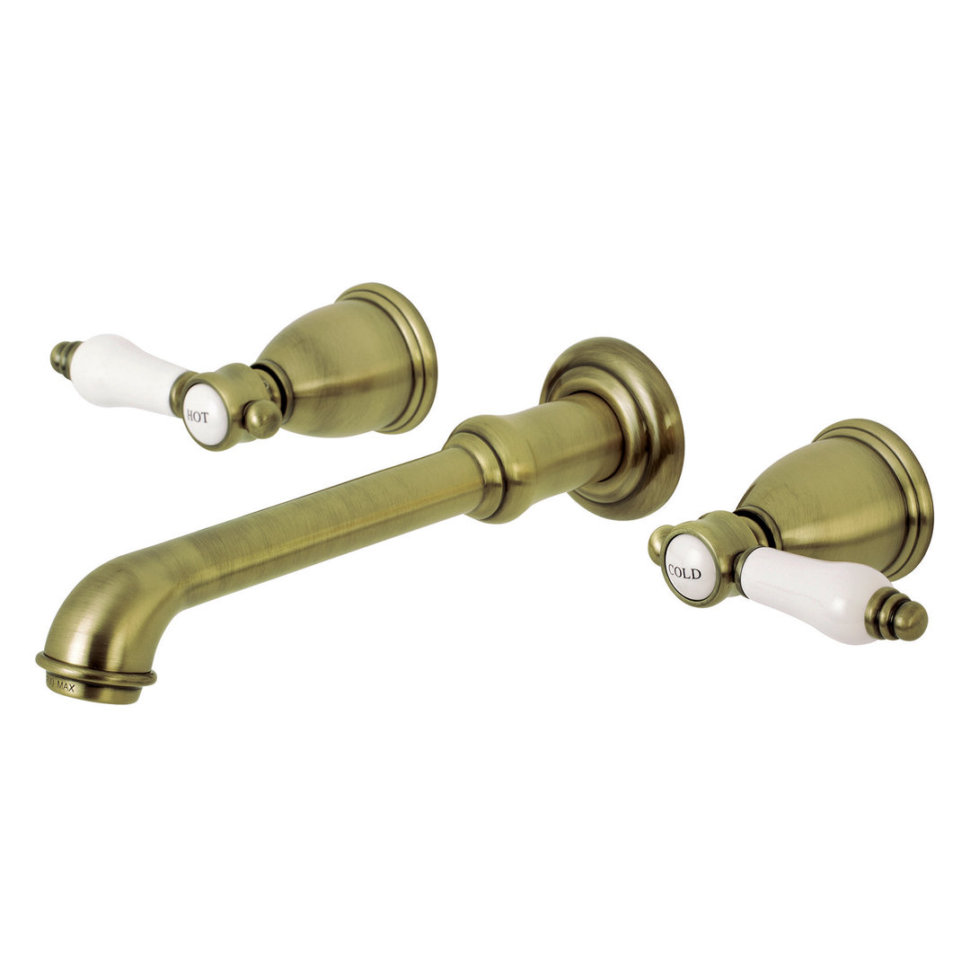 Kingston Brass Bel-Air Two-Handle 3-Hole Wall Mount Bathroom Faucet Kingston Brass 