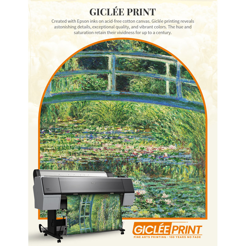 Claude Monet Nature Landscape Wrapped Canvas Wall Art 30" x 24"
