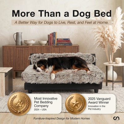 Soho Orthopedic Faux Leather Pet Bed