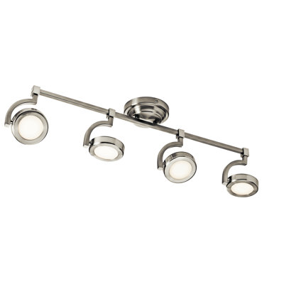 Andlos™ 32'' 4 -Light Fixed Track Track Kit with Dimmable