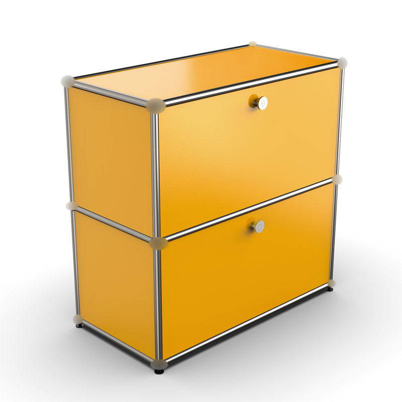 Storage Bedside Table Sideboard File Cabinet Dining Cabinet Shelf Bookcase, Yellow