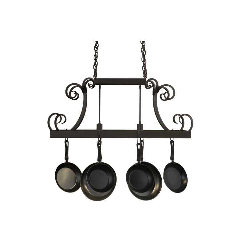 43" Long Caiden 2 Light Pot Rack