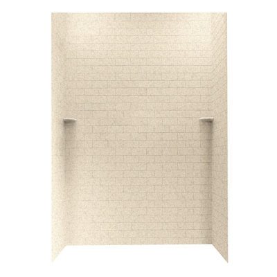 Solid Surface Three Panel Shower Wall