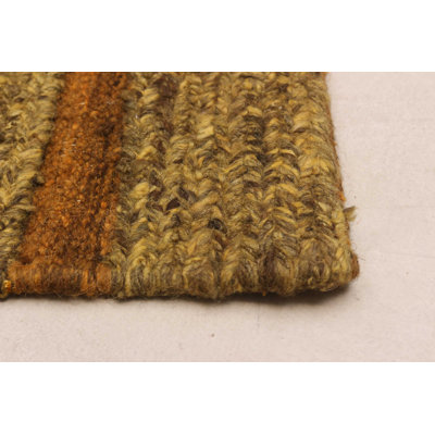 Natural Brown Tapestry Kilim 6'7" x 6'5"