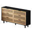 Armoire de rangement en rotin à 6 tiroirs avec matériaux de haute qualité, idéale pour la chambre à coucher, le salon et divers besoins de rangement