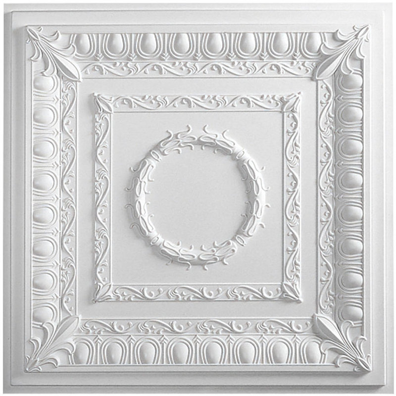Royal White Faux Tin 2x2 ft Ceiling Tile