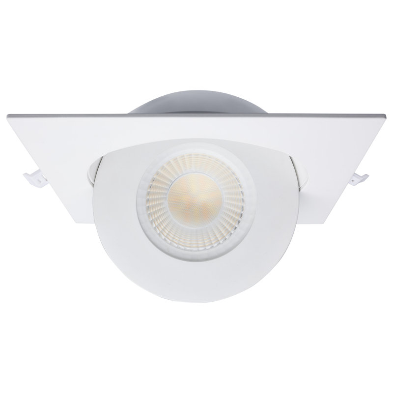 6" Ultra Slim Selectable CCT New Construction IC LED Canless Recessed Lighting Kit, White