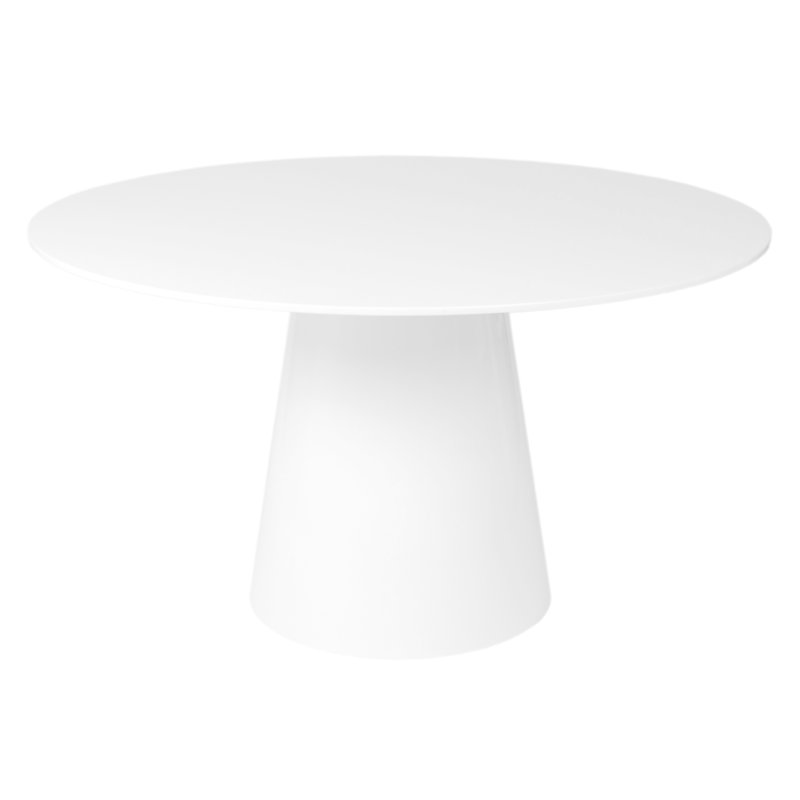 Table de salle à manger Adara, Blanc mat, L 43,31 po x L 43,31 po